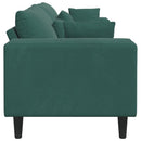 Sofa Mørkegrøn 250 x 77 x 76 cm Fløjl