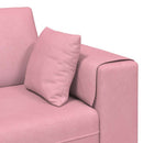 Sofa Lyserød 250 x 77 x 76 cm Fløjl