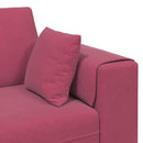 Sofa Vinrød 250 x 77 x 76 cm Fløjl