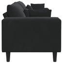 Sofa Sort 250 x 77 x 76 cm Fløjl