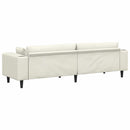 Sofa Creme 250 x 77 x 76 cm Fløjl