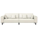 Sofa Creme 250 x 77 x 76 cm Fløjl