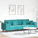 Sofa Turkis 250 x 77 x 76 cm Fløjl