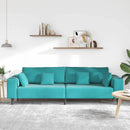 Sofa Turkis 250 x 77 x 76 cm Fløjl
