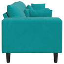 Sofa Turkis 250 x 77 x 76 cm Fløjl