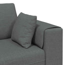 Sofa med pude 3 pcs Mørkegrå Stof