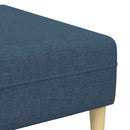 Sofa med pude 3 pcs Blå Stof