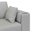 Sofa 3 pcs Skygrå 250 x 188 x 76 cm Stof