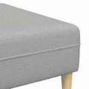 Sofa 3 pcs Skygrå 250 x 188 x 76 cm Stof