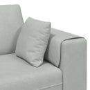 Sofa 3 pcs Lysegrå 250 x 188 x 76 cm Fløjl