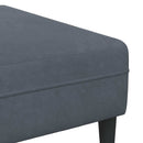 Sofa 3 pcs Mørkegrå 250 x 188 x 76 cm Fløjl