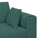 Sofa 3 pcs Mørkegrøn 250 x 188 x 76 cm Fløjl