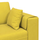 Sofa 3 pcs Gul 250 x 188 x 76 cm Fløjl
