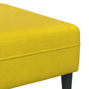 Sofa 3 pcs Gul 250 x 188 x 76 cm Fløjl