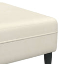 Sofa 3 pcs Creme 250 x 188 x 76 cm Fløjl
