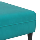 Sofa 3 pcs Turkis 250 x 188 x 76 cm Fløjl