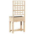 Have Blomsterkrukke Beige 71 x 38 x 152 cm Massivt Fyrretræ