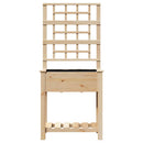 Have Blomsterkrukke Beige 71 x 38 x 152 cm Massivt Fyrretræ