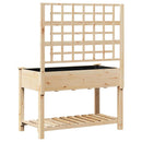 Have Blomsterkrukke Beige 115 x 60,5 x 153 cm Massivt Fyrretræ