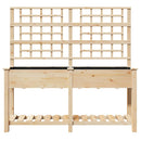 Have Blomsterkrukke Beige 161 x 46 x 152,5 cm Massivt Fyrretræ