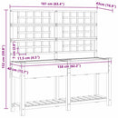 Have Blomsterkrukke Beige 161 x 46 x 152,5 cm Massivt Fyrretræ