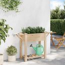 Have Blomsterkrukke Beige 111 x 37 x 76,5 cm Massivt Fyrretræ