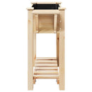 Have Blomsterkrukke Beige 111 x 37 x 76,5 cm Massivt Fyrretræ
