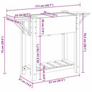 Have Blomsterkrukke Beige 111 x 37 x 76,5 cm Massivt Fyrretræ