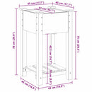 Have Blomsterkrukke Beige 45 x 45 x 76,5 cm Massivt Fyrretræ