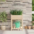 Have Blomsterkrukke Beige 60,5 x 60 x 76,5 cm Massivt Fyrretræ