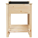Have Blomsterkrukke Beige 60,5 x 60 x 76,5 cm Massivt Fyrretræ