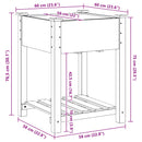 Have Blomsterkrukke Beige 90 x 90 x 76,5 cm Massivt Fyrretræ