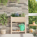 Have Blomsterkrukke Beige 71 x 37 x 76,5 cm Massivt Fyrretræ