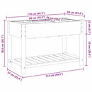 Have Blomsterkrukke Beige 115 x 59 x 76,5 cm Massivt Fyrretræ
