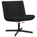 Drejestol Sort 63 x 75 x 76 cm Stof
