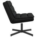 Drejestol Sort 63 x 75 x 76 cm Skinnende PU