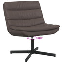 Drejestol Brun 63 x 75 x 76 cm Skinnende PU