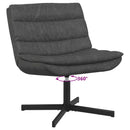 Drejestol Sort 63 x 75 x 76 cm Antik PU