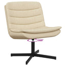 Drejestol Creme 63 x 75 x 76 cm Stof