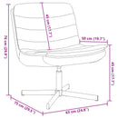 Drejestol Creme 63 x 75 x 76 cm Stof