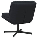 Svingende afslapningsstol Sort 63 x 75 x 76 cm Fløjl