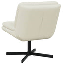 Svingende afslapningsstol Creme 63 x 75 x 76 cm Fløjl