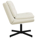 Svingende afslapningsstol Creme 63 x 75 x 76 cm Fløjl