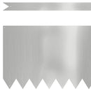 Plænekant 50 stk. 100 x 0,05 x 30 cm Galvaniseret stål Sølv