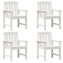 Have Stol 4 pcs Hvid 65,5 x 59 x 88 cm Polyethylen