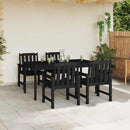Have Stol 4 pcs Sort 65,5 x 59 x 88 cm Polyethylen