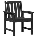 Have Stol 4 pcs Sort 65,5 x 59 x 88 cm Polyethylen