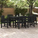 Have Stol 6 pcs Sort 65,5 x 59 x 88 cm Polyethylen