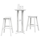 Have bar sæt 3 pcs Hvid HDPE
