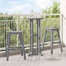 Have bar sæt 3 pcs Lysegrå HDPE